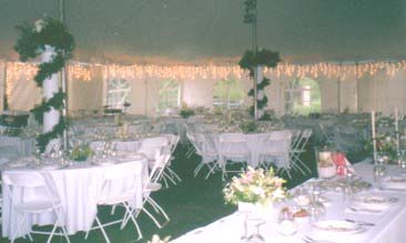 Wedding tent pillars